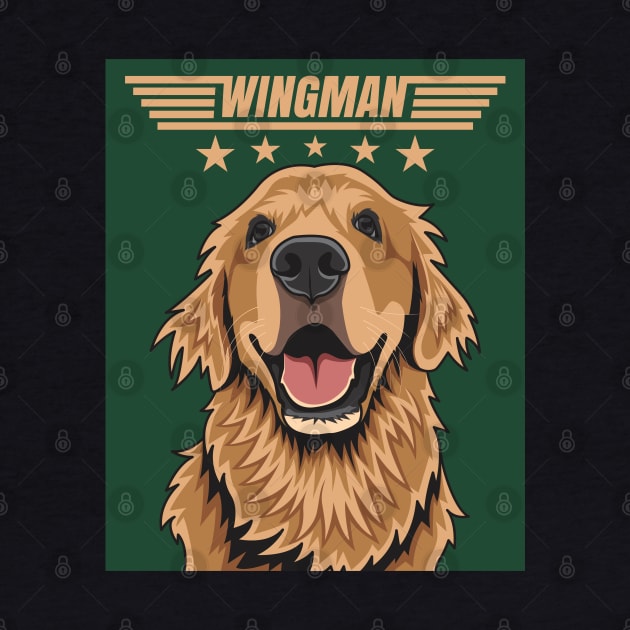 Golden Retriever Wingman by Dogiviate